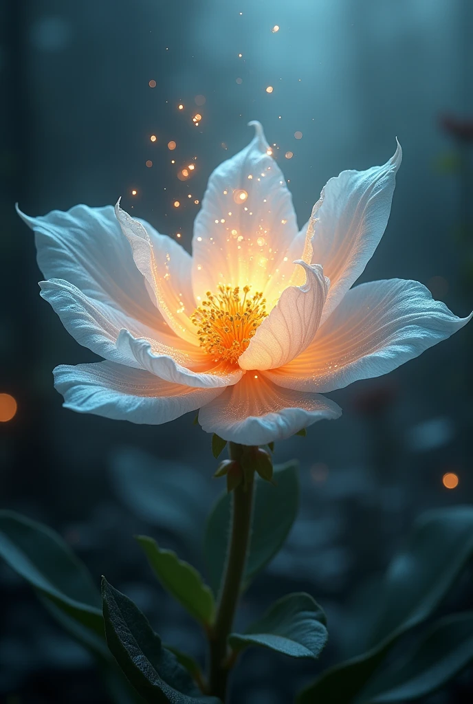 Make a mystical flower made with magic