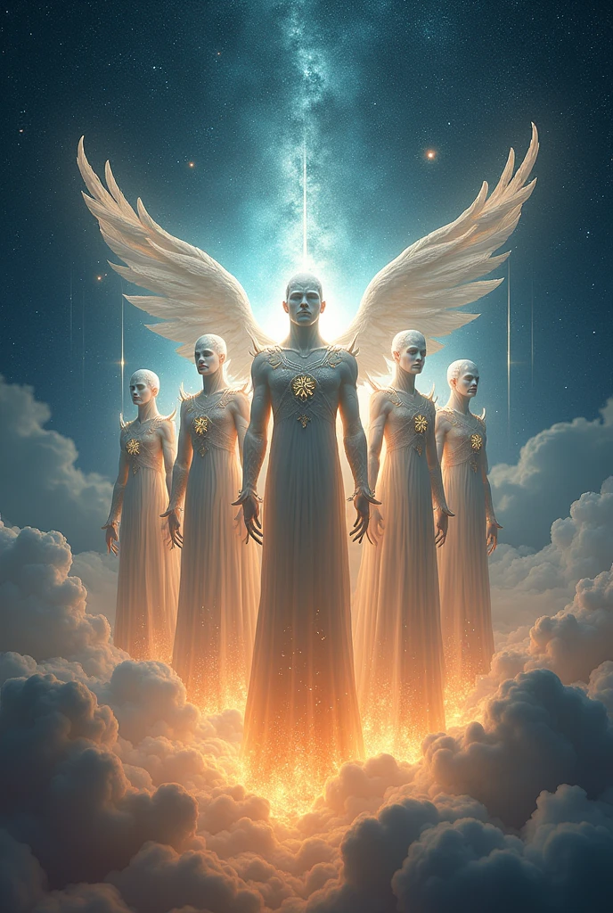 Create a guardians of heaven image for my group in drawing