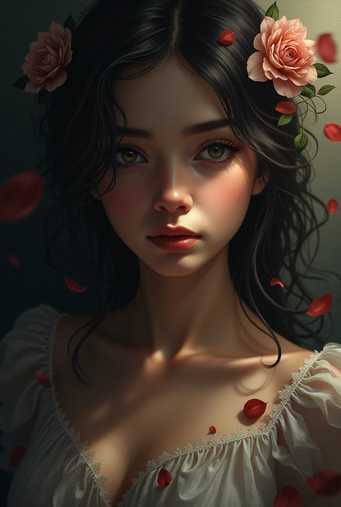 a book cover titled: Shadows & Petals
a story about a mafia leader an an innocent girl