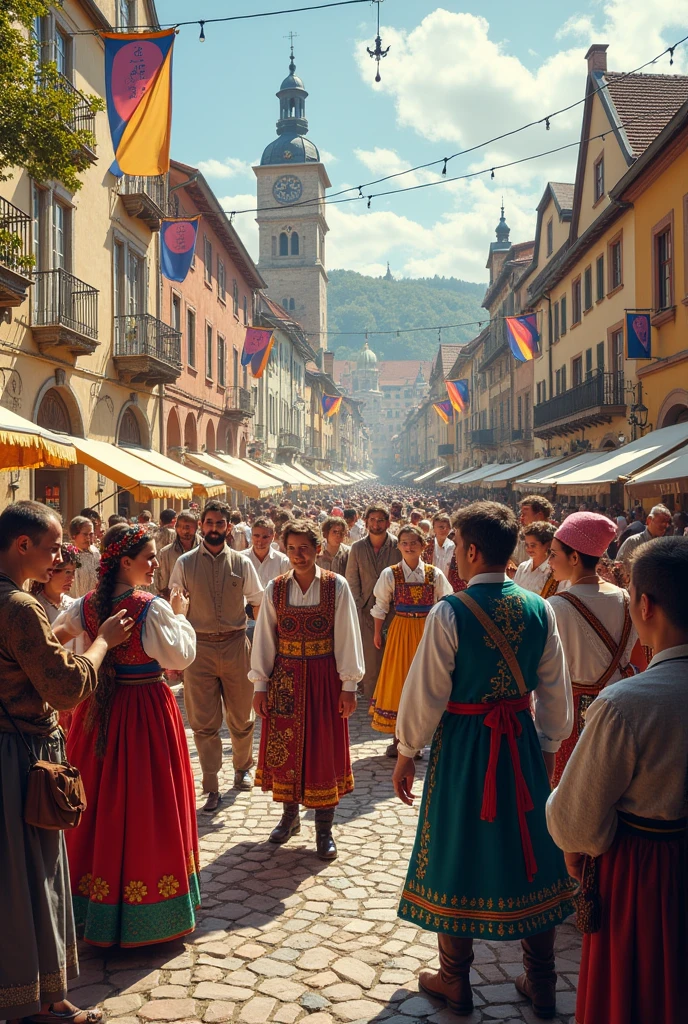 Culture of Europe with traditions