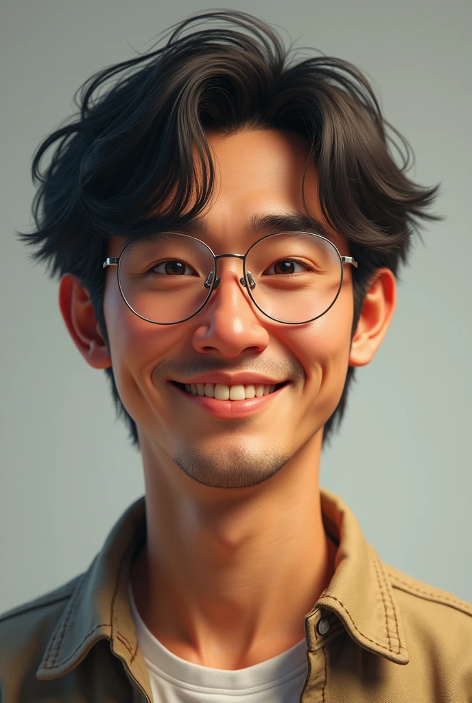 Create an image of Mathematics Professor Angelao, Tenho 1,79 meters tall, I have straight hair cut in the middle, I have white skin and a small nose, I don't wear glasses, I'm 4 and I look young, I'm a man, shorter hair, rounded face, surfer hair
