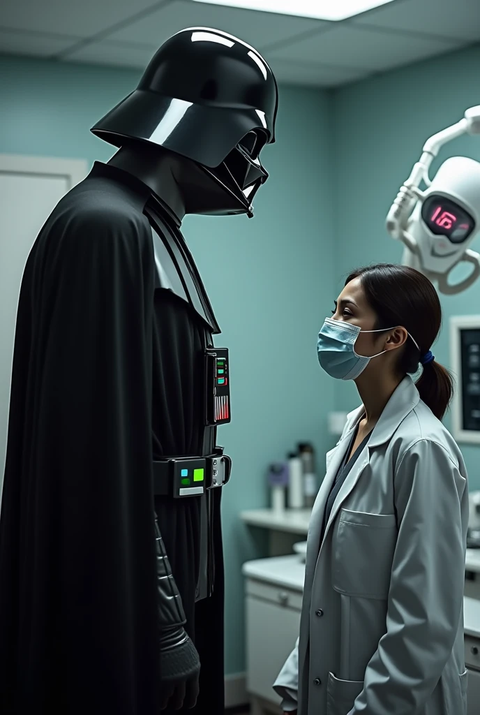 Darth Vader with the dentist in horizontal