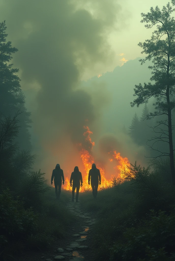 Humans burn forests intentionally, haze