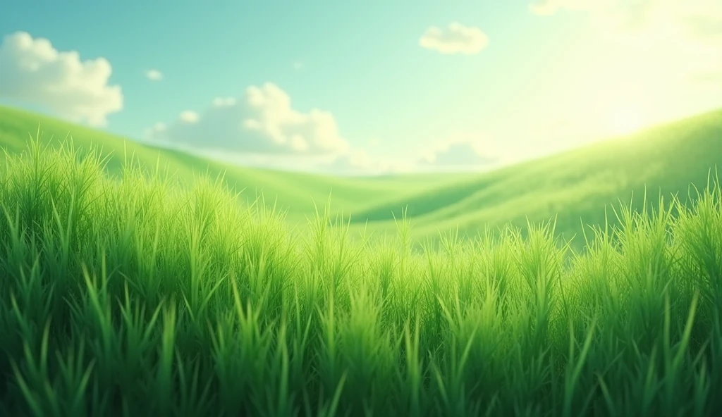 he tall grass sways