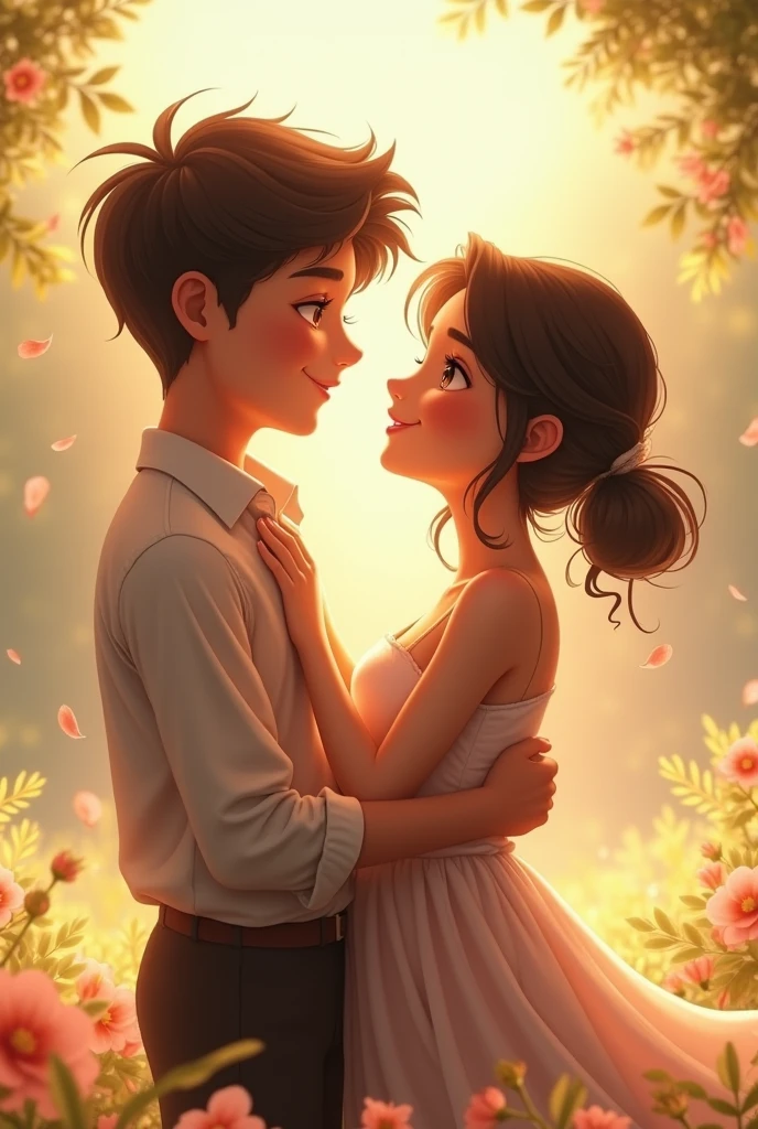 A boy with his girlfriend, your true love