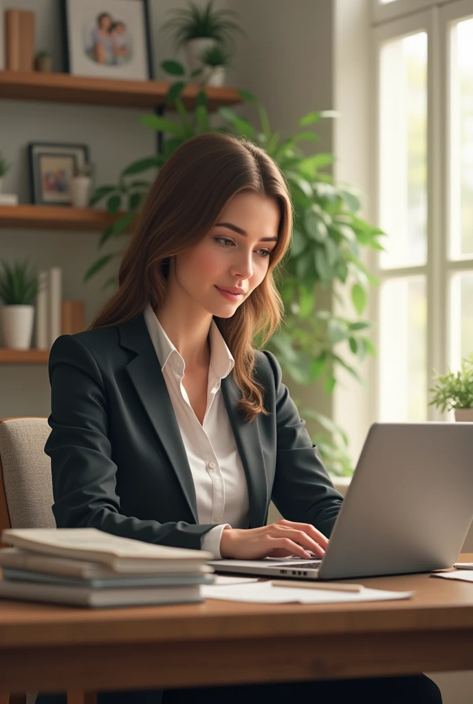 Wife working from home
