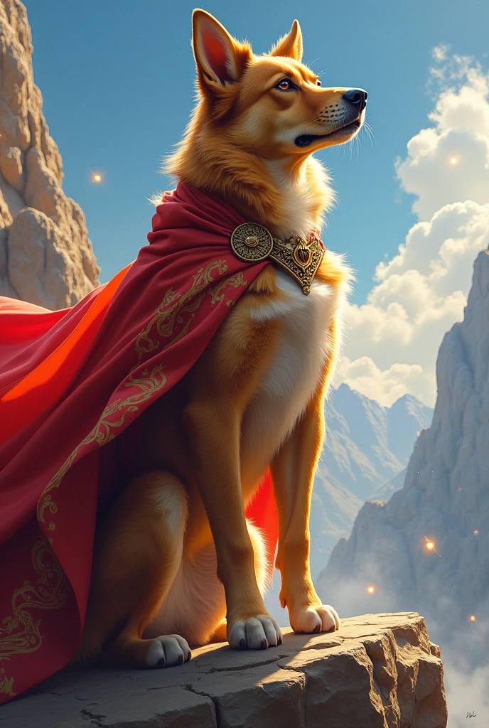 dog with cape 
