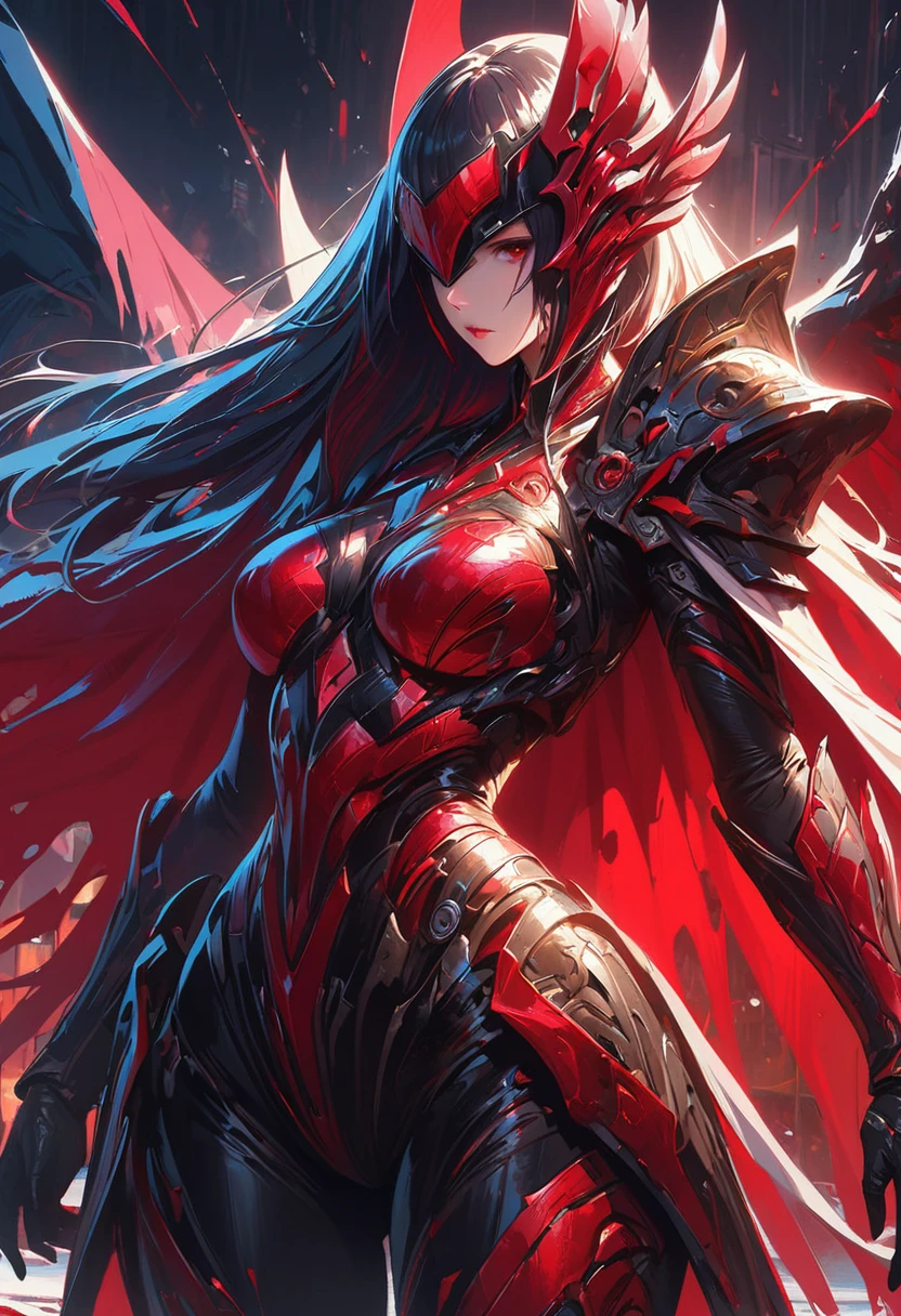 black,clair obscur, Ray tracing, movie lighting, cowboy shooting, 8k, Yes, Super details, precise, best quality, Award-winning, Award-winning, A High resolution, masterpiece, high detail,Guweiz on Artstation Pixiv, Popular topics on artstation pixiv, Detailed number concept art, author:Yang Jie, 2. 5D CGI anime fantasy artwork,ultra high definition,8k ,Realistic skin texture,clair obscur, Ray tracing, movie lighting, 8k, Yes, Super details, precise, best quality, Award-winning, Award-winning, A High resolution, masterpiece, high detail,in the snow,Clear,masterpiece, best quality, 8k, number, 1 girl, alone, stand up, hair accessories, Red eyes, Heartless expression, Bloodstained mechanical parts, electric wire, cable, failure effect, scary, Science fiction, futuristic, The background is darker inside, neon lights, Cyberpunk characters, surreal, strange, Disturbing, spine-chilling, scary, Western Metal,Red eyes,发black,Black long gloves,Rompers,leggings,Highlight her graceful figure,Wrap your whole body and stand up,symbiont,((Raised sexy)),One-piece Pants,Red eyes,Venom Possession,发black,Black long gloves,Rompers,Black one piece,Blood-red eyes,best quality, High resolution, super detailed, Vivid texture, mask, bangs,wear socks,tears,Covered with Black slime