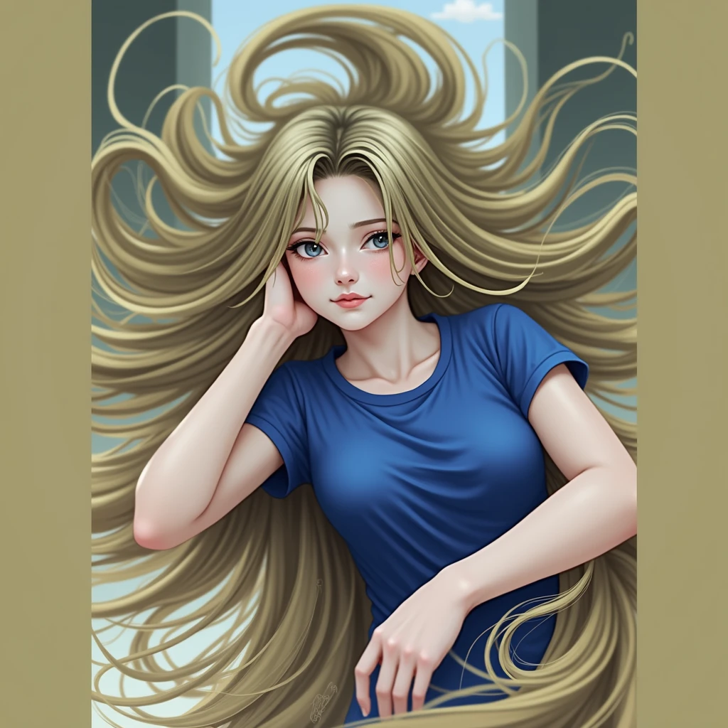 golden hair, high resolution, long hair, 