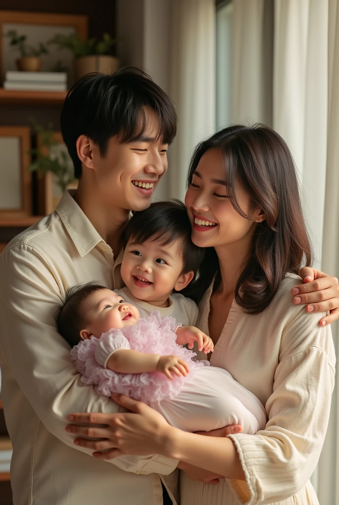 BTS&#39;s Jungkook with a wife and son and daughter


