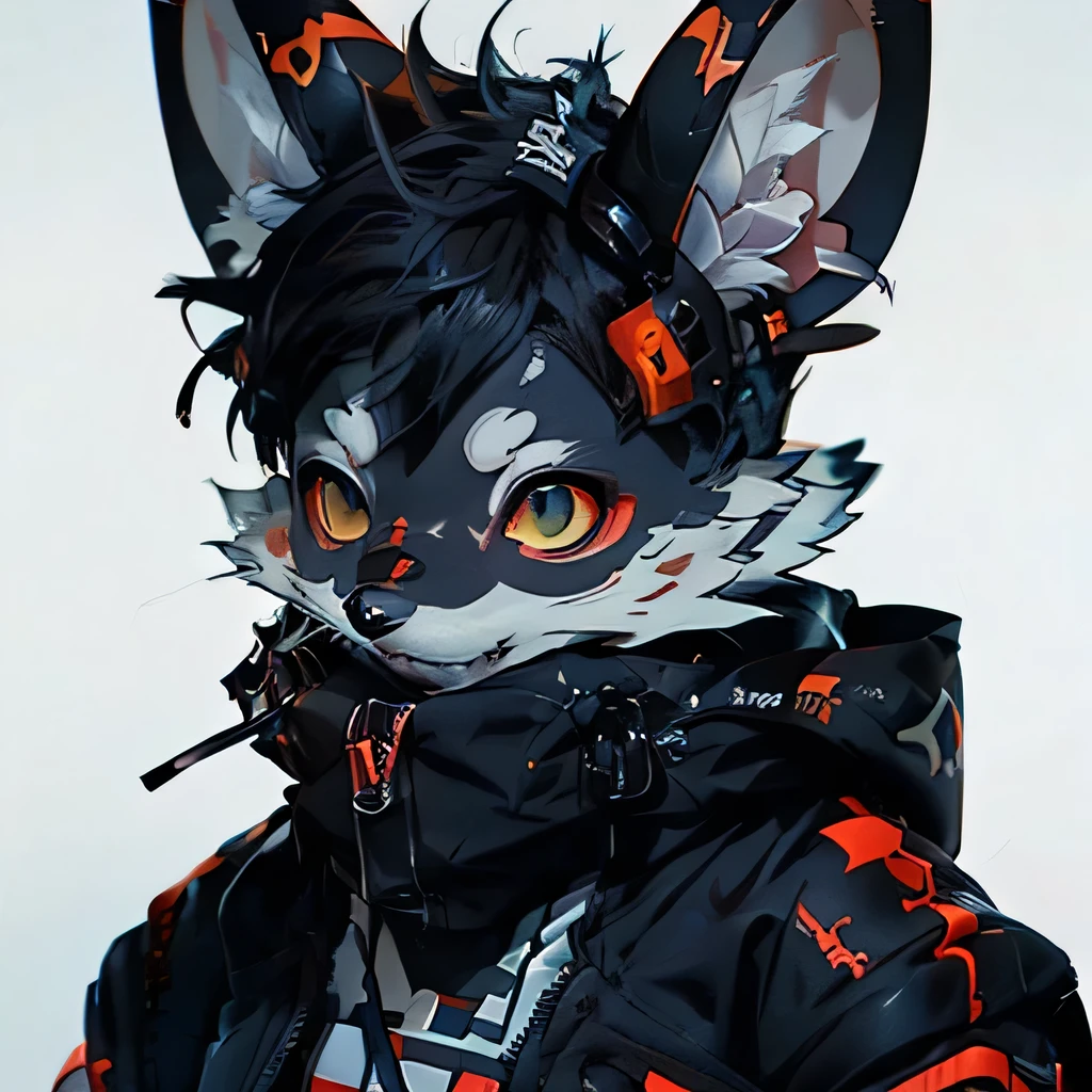 anime character of a mouse with a black jacket ,mouse, an mouse, furry character portrait, furry character, mouse - like appearance, an anthropomorphic cyberpunk mouse, an anthropomorphic mouse, furry furaffinity, high quality portrait, cute character, fursona art