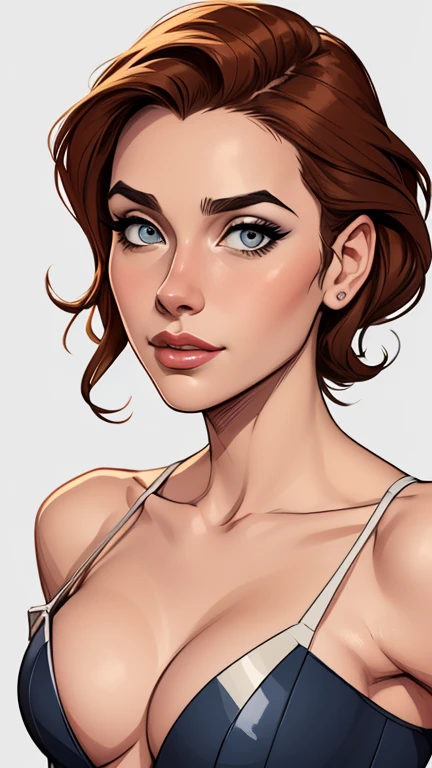 estilo de desenho animado:1.2), draw ART Artline fundo branco mulher Imagem de desenho animado de uma mulher , roupas sensuais , garota super valente destemida , cartoon style illustration, estilo de arte dos desenhos animados, estilo de arte dos desenhos animados, digital illustration style, design de personagens altamente detalhado, arte digital detalhada fofa, City fan art, design de personagem retrato, beautiful digital illustration, retrato de alta qualidade, arte em quadrinhos, retrato do design do personagem, white background Busty without clothes and medium breasts female character cartoon style dressed in Fallout 4 uniform
