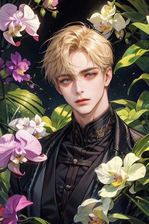 orchid, male, man