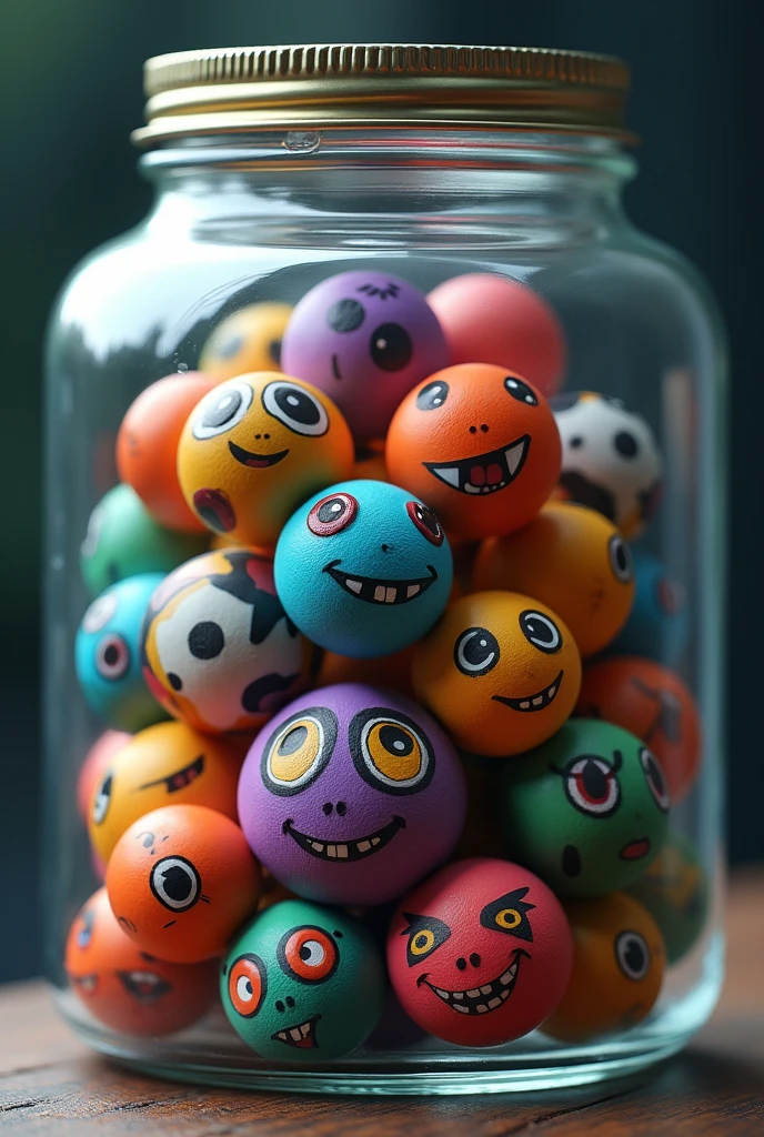 Organizing balls inside a jar, where the dots are dota 2 characters