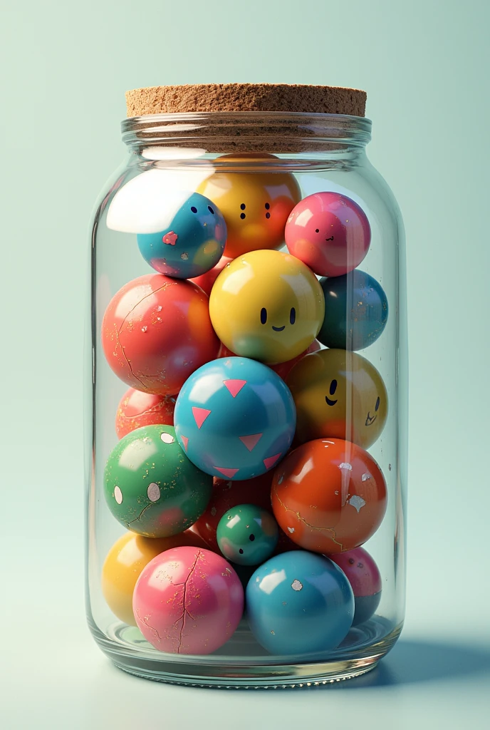 Organizing inside a jar, where the ballscharacters from the game dota 2, Valve steam