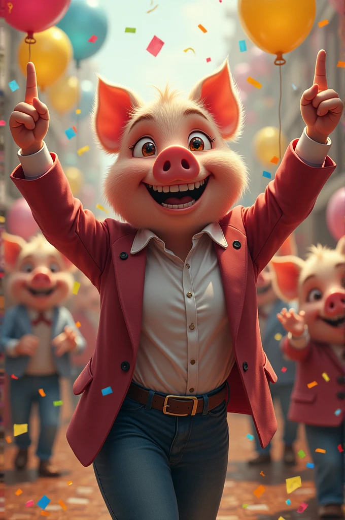 Winner , lottery , 人物 , pig , accurate