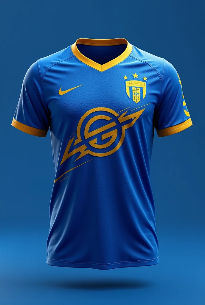 a slightly stronger light blue team shirt with weaker gold details, more details on the shirt with the IFMT symbol WITHOUT A HIGH COLLAR