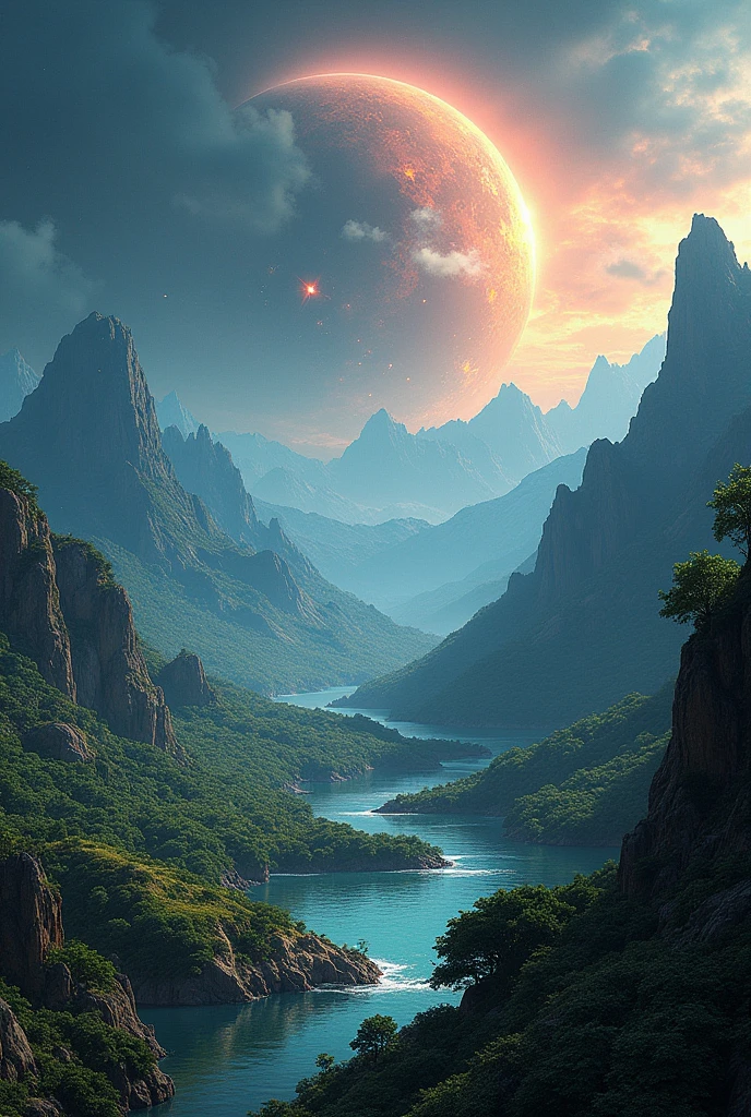 Earth-like planet, located in another galaxy