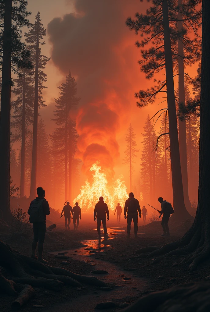 forest fires ,human activities on forests,natural disasters occur due to human activity ,gambaran manusia melakukan aktiviti sebab forest fires