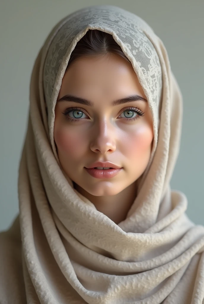 photorealist of woman with hijab very beautiful and natural
