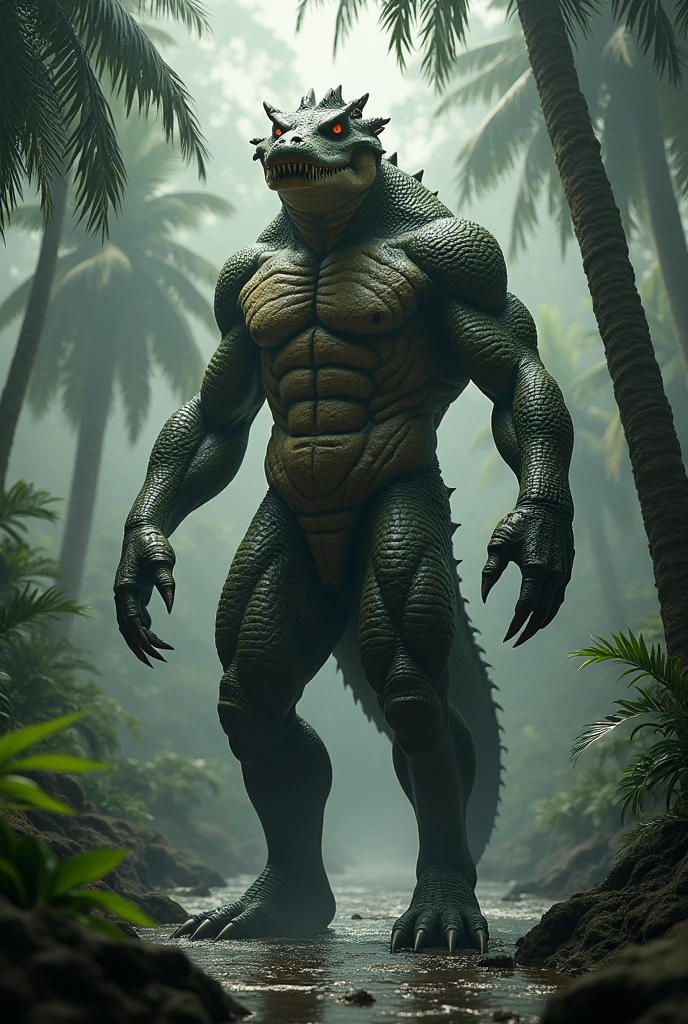 Half man half crocodile