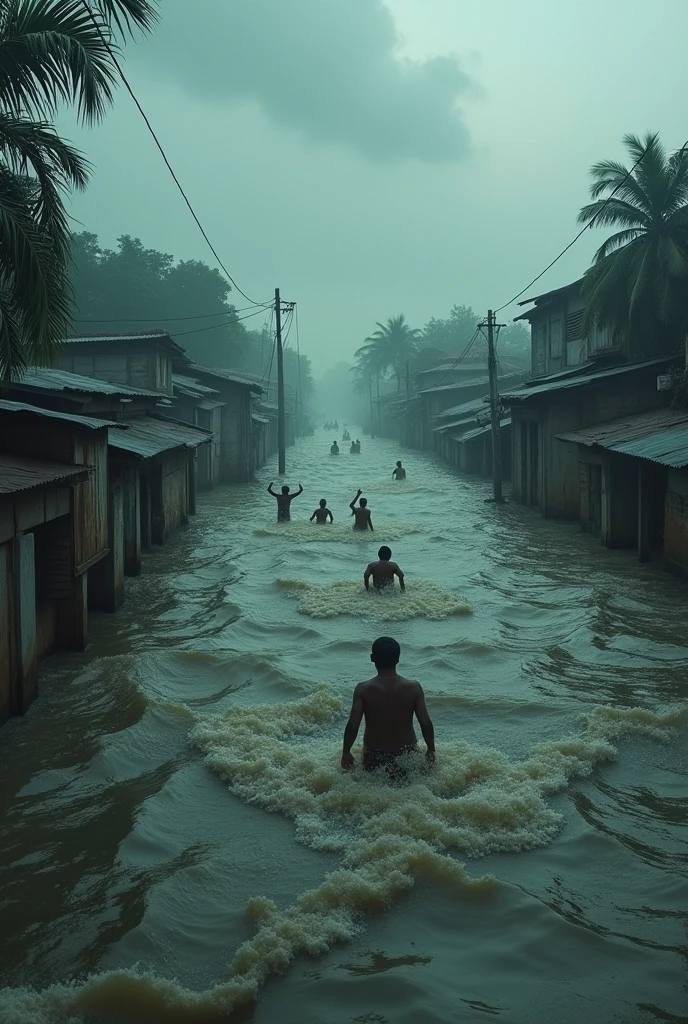 Flood Bangladesh too much flood  and water  scary

