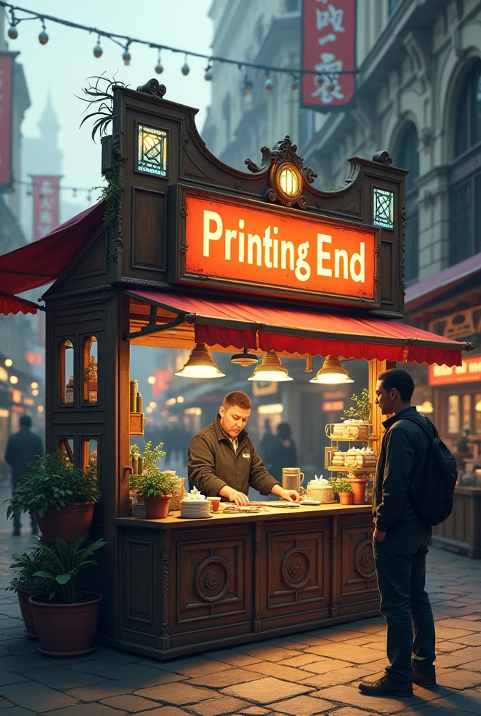 stall that says printing end