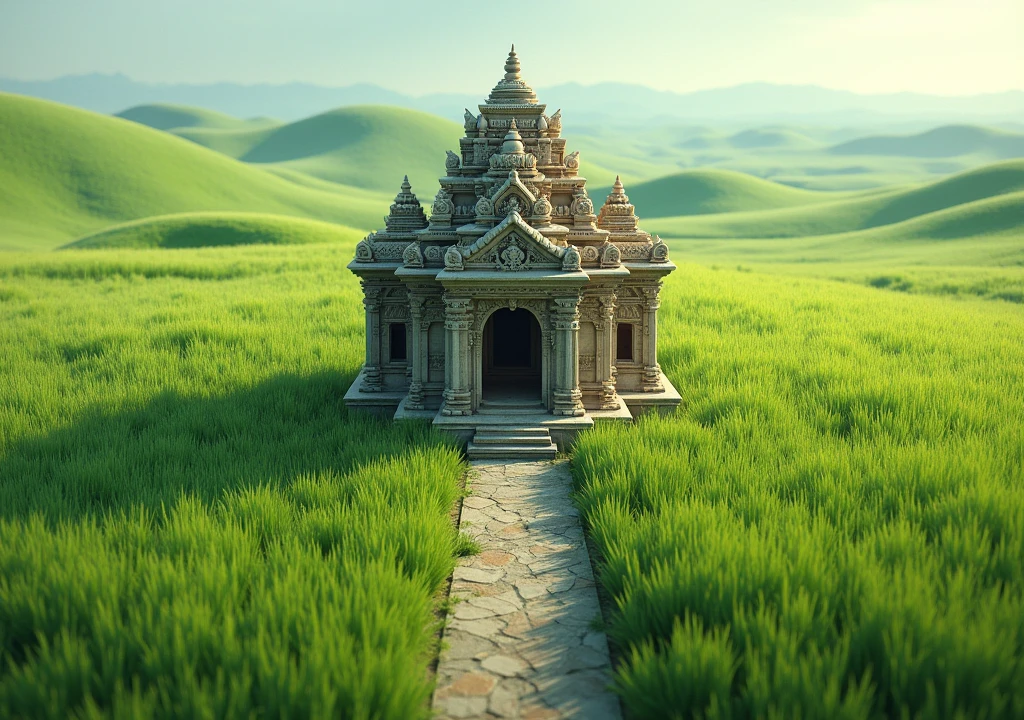 Small hindu temple in Grasslands