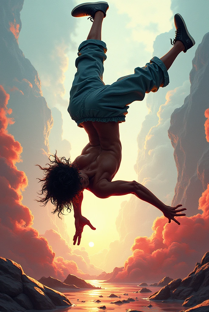 Black Chavez and doing a backflip