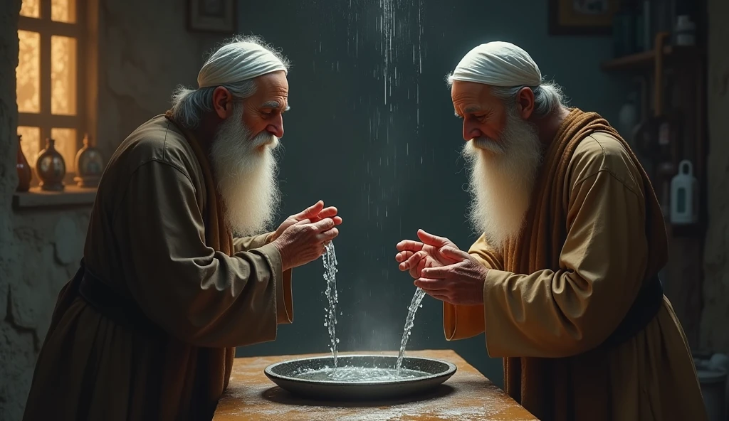 Before going to sleep, the Muslim elder both himself and his companion performed ablution.