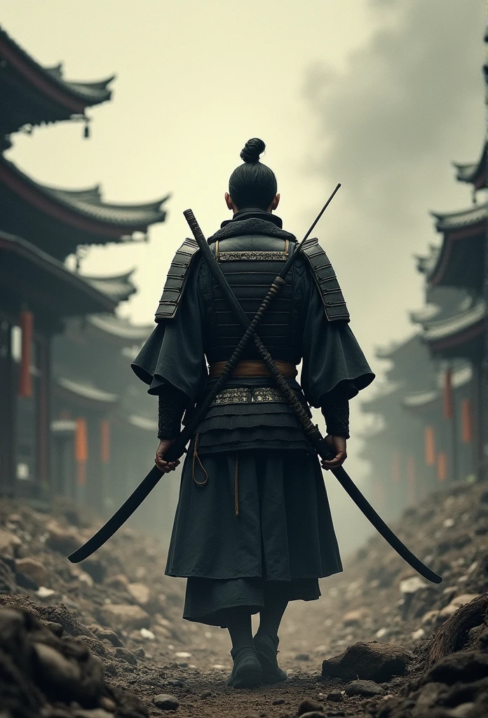 A virtuous Samurai, lost in time in a world of disorder; where principles, Values and good customs no longer exist and are no longer honors. sad and , Living According to His Moral Code, He continues his journey with his shoulders girded by a deep spiritual depression.