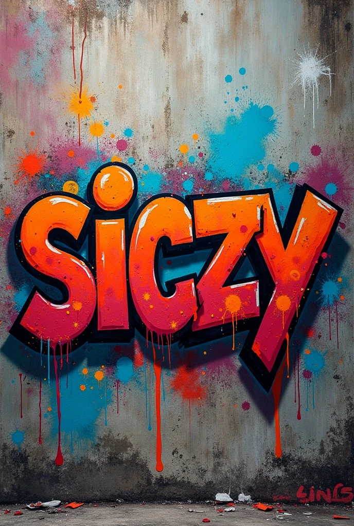 Art made with Graffiti written siczy 