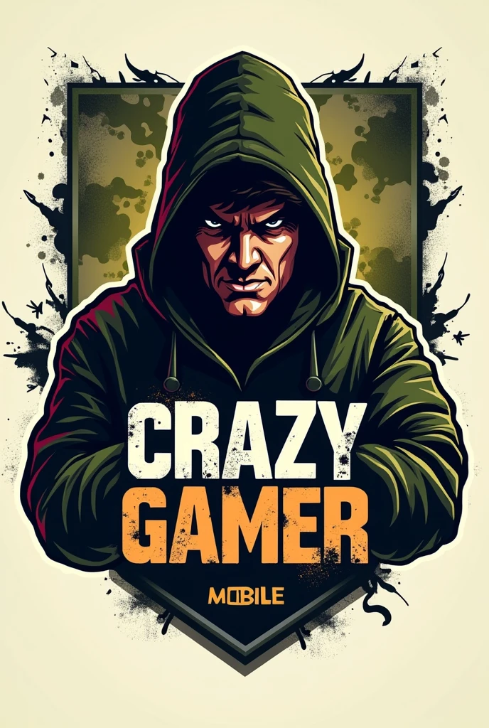 A logo that says CRAZY GAMER and has a Call Of Duty Mobile theme