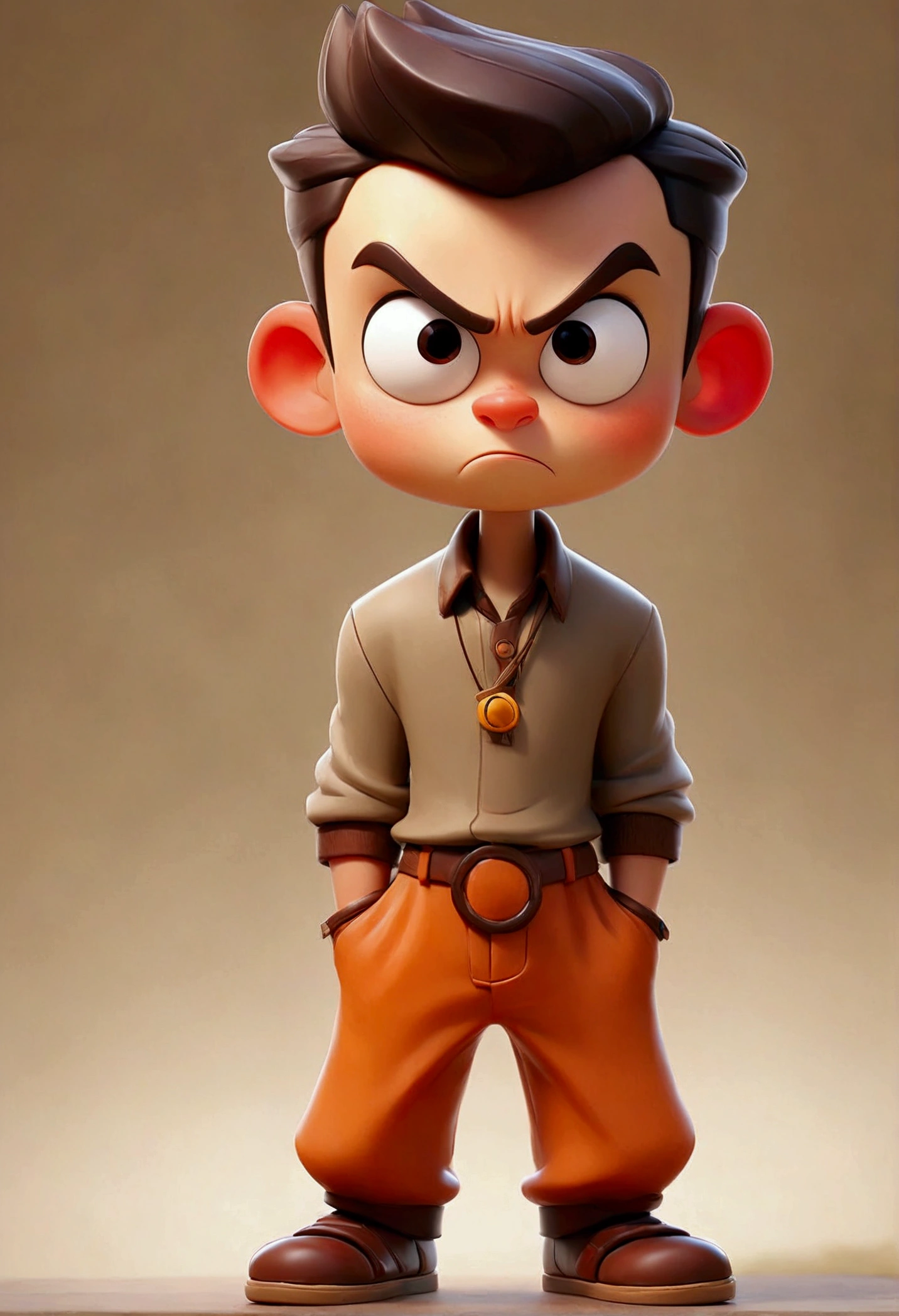 {cartoon figure full body}Same person、The whole body from head to toe