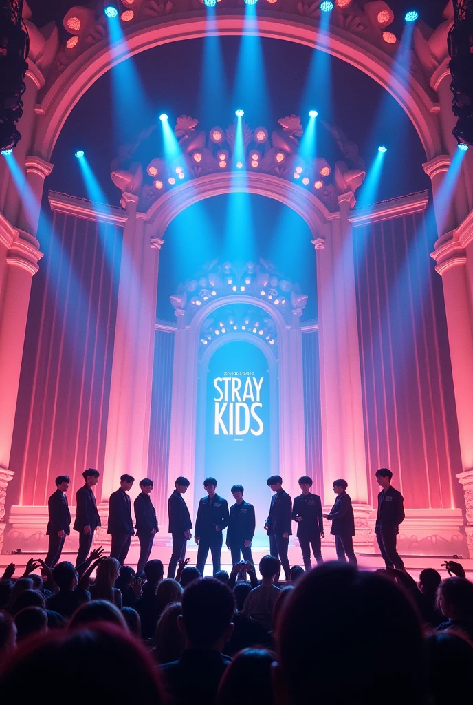 BTS musical band with Stray kids musical band
