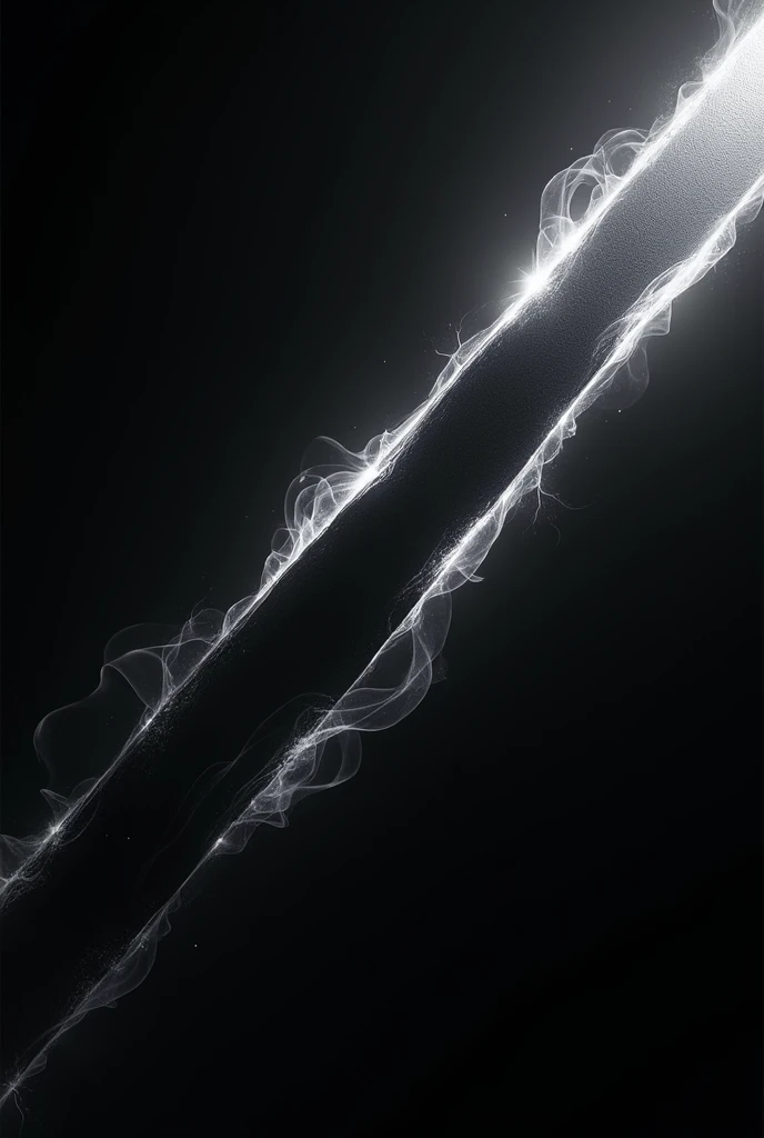 black stripe with diagonal aura without background
