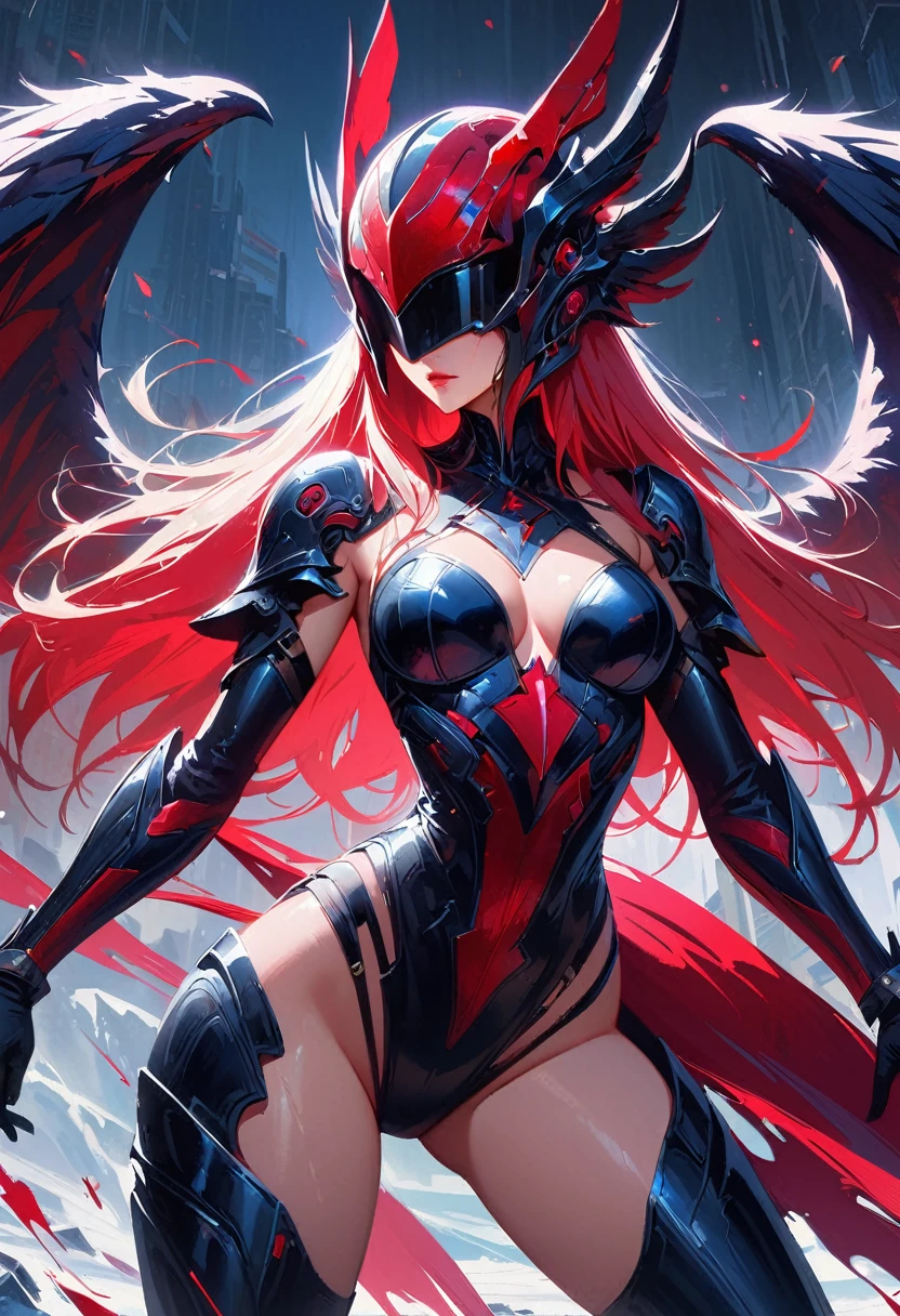 black,clair obscur, Ray tracing, movie lighting, cowboy shooting, 8k, Yes, Super details, precise, best quality, Award-winning, Award-winning, A High resolution, masterpiece, high detail,Guweiz on Artstation Pixiv, Popular topics on artstation pixiv, Detailed number concept art, author:Yang Jie, 2. 5D CGI anime fantasy artwork,ultra high definition,8k ,Realistic skin texture,clair obscur, Ray tracing, movie lighting, 8k, Yes, Super details, precise, best quality, Award-winning, Award-winning, A High resolution, masterpiece, high detail,in the snow,Clear,masterpiece, best quality, 8k, number, 1 girl, alone, stand up, hair accessories, Red eyes, Heartless expression, Bloodstained mechanical parts, electric wire, cable, failure effect, scary, Science fiction, futuristic, The background is darker inside, neon lights, Cyberpunk characters, surreal, strange, Disturbing, spine-chilling, scary, Western Metal,Red eyes,发black,Black long gloves,Rompers,leggings,Highlight her graceful figure,Wrap your whole body and stand up,symbiont,((Raised sexy)),One-piece Pants,Red eyes,Venom Possession,发black,Black long gloves,Rompers,Black one piece,Blood-red eyes,best quality, High resolution, super detailed, Vivid texture, mask, bangs,wear socks,tears,Covered with Black slime