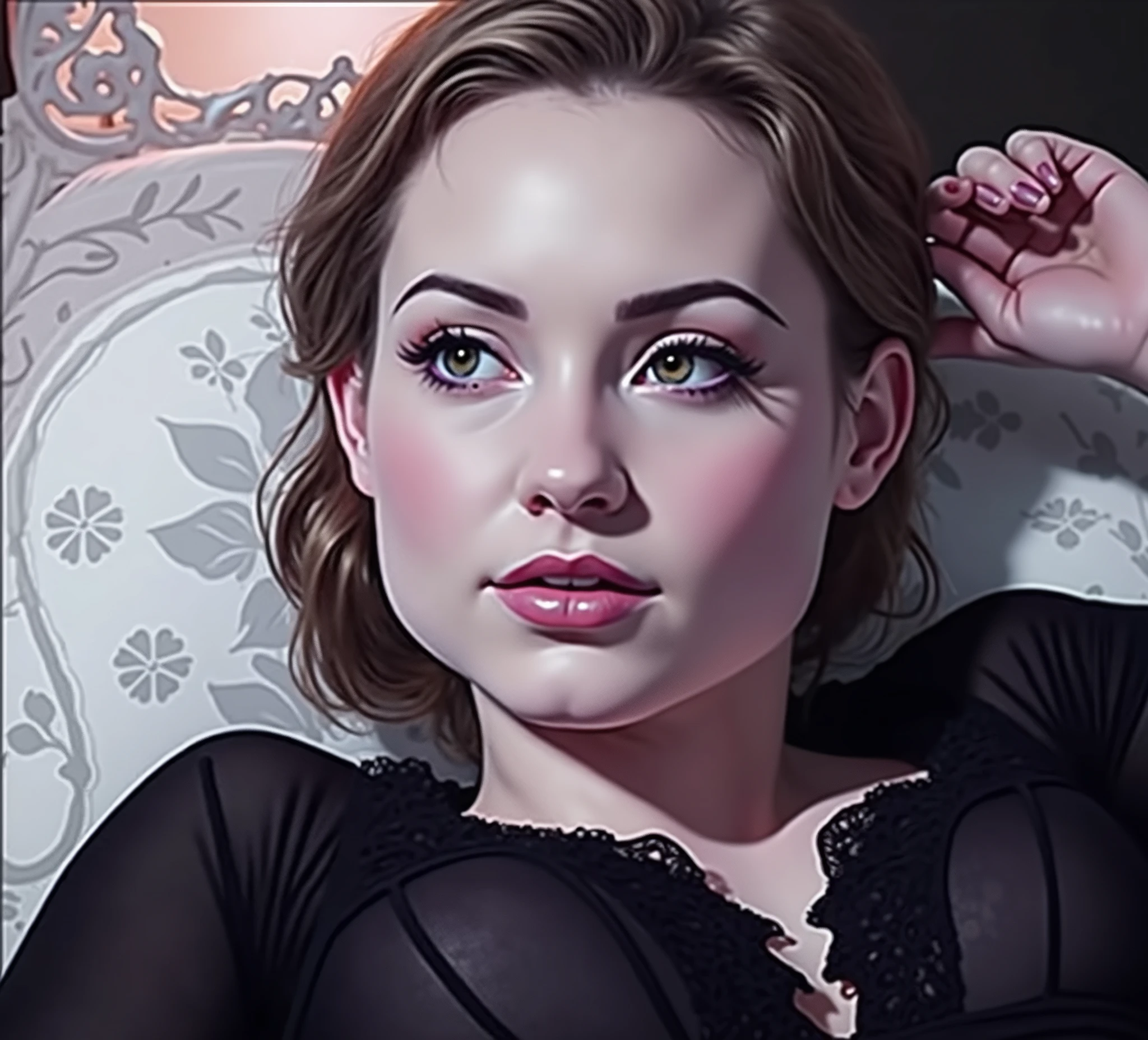 With lustful lingerie