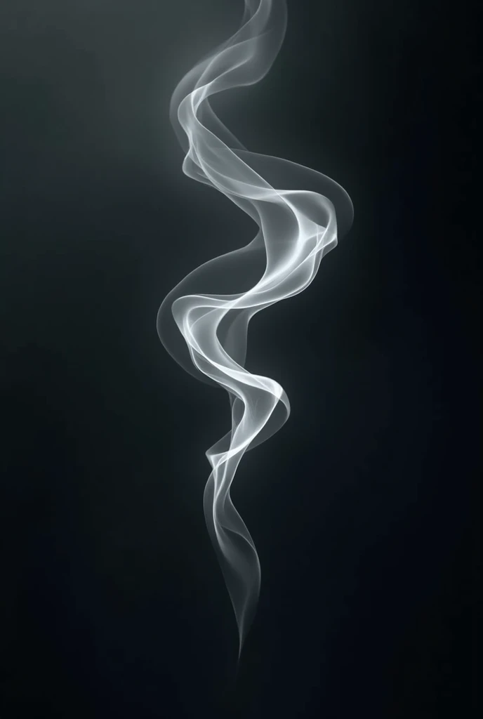 Draw with white lines, smoky WhatsApp shape