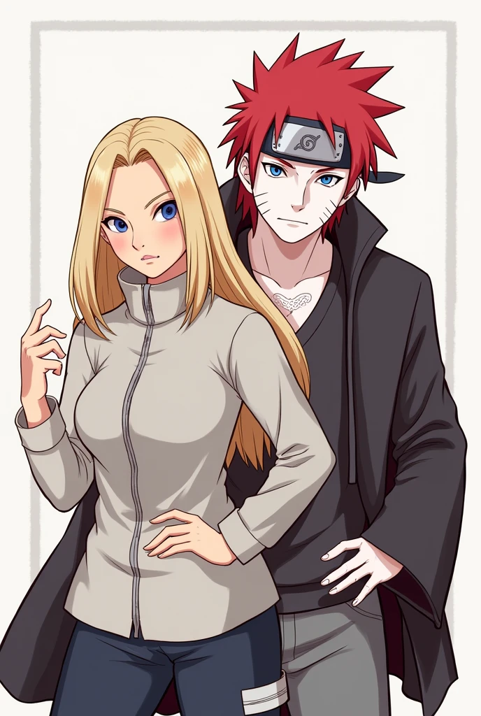 Images of Ino Yamanaka and Gaara from Naruto in Kishimoto&#39;s drawing