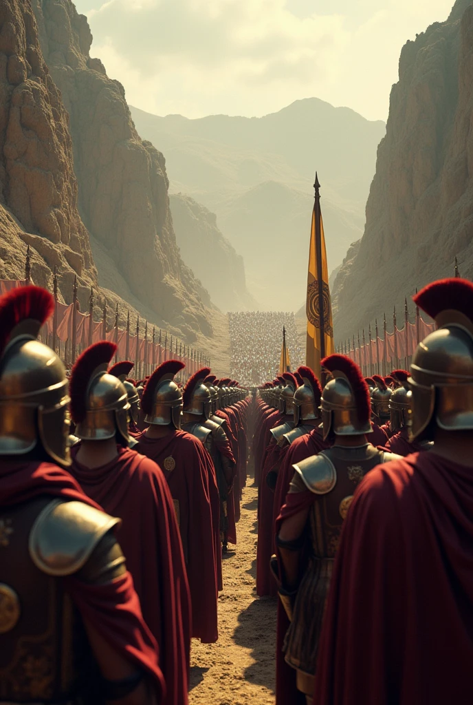 Persian army using their armor with turbans at the battle of Thermopylae
