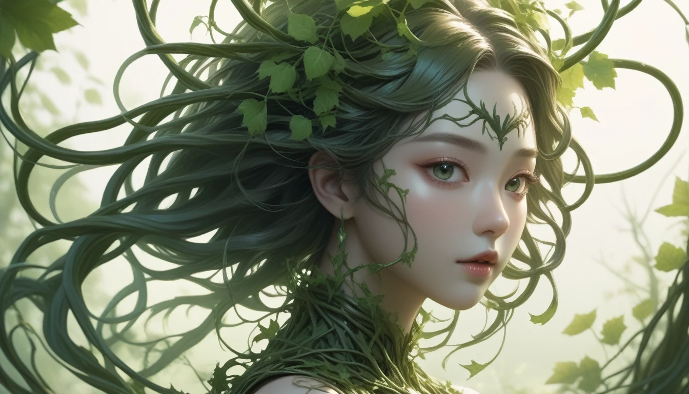 A magical girl whose body is made of vines, Plant Witch，Queen of the Vine，witch of thorns，Girl woven from vines&#39;body，Vines woven into clothing，(Licorice close-up:1.5)，The flowers on the opposite bank are fascinating.，Mysterious Manju Saka，Bloody Ghost Flowers blooming at the gate of hell，Guide the soul to the afterlife，Wicked Charm，Frivolous，wonderful，魔女ウォムロイIron flower，Weaving alloy tendrils into a magical girl,Crazy vines tangled in a complex web，魔法少女は頭にIron flowerを乗せている，Heavy Metal Style，Metal Art，flower made of iron，iron leaf，perfect metallic luster，post industrial era metal texture，Crafts made from twisted alloy wire，Gold flower，Iron flower，Silver Flower，Metal tree branch，Crystal Pendant，Emerald Inlay，Carefully made，Perfect craftsmanship，Magic lightning background，Blue Lightning，There are fairies，Dark fantasy art, Dark Flower Shaman, Dark fantasy concept art, Bloodborne concept art, Dark concept art, Bloody Ghost Flower, Diablo digital concept art, dark fantasy art style, Dark flowers, 🌺 computer graphics association, Bloodborne Art, masterpiece，Art Station，Surreal Realism，Plant Witch，Queen of the Vine，witch of thorns，photorealistic Dark concept art, concept film, ruben tan，A painting of a woman weaving vines standing in front of the devil, Goddess of Death, author：hero, 美しいGoddess of Death, A beautiful and elegant demon queen, Dark fantasy art, Portrait of Death, The Detailed Art of the Onmyoji, Persephone as the Goddess of Death, Beautiful Necromancer, an ominous fantasy illustration