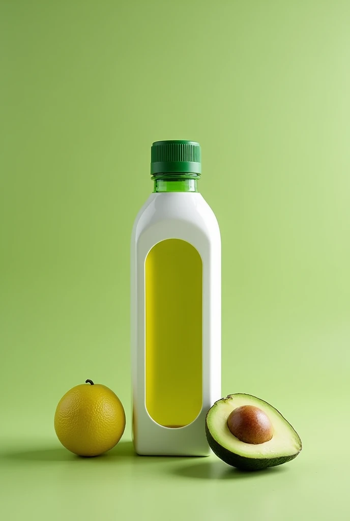 • Packaging Material: Use recyclable glass or recycled plastic bottles with tight-fitting caps to prevent oxidation..
• Packaging Design: Opt for green and white colors that reflect the freshness of the avocado. Include a transparent window to show the color of the oil.