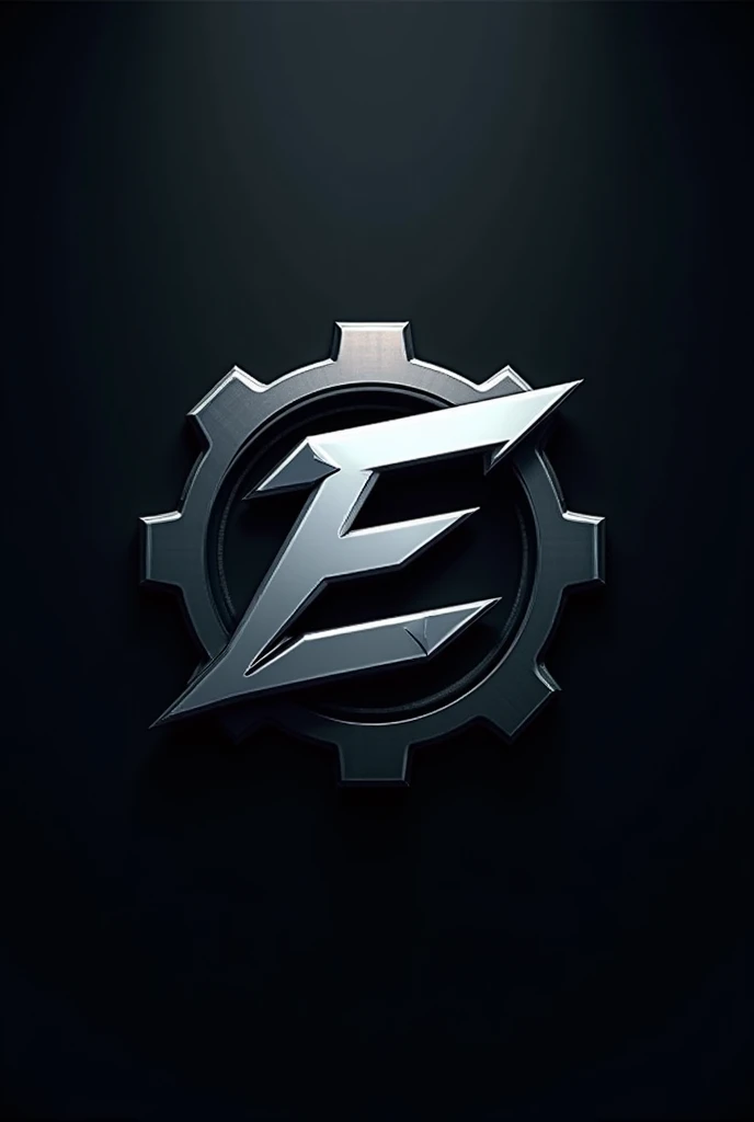a logo for a clothing item called evogear, something more metallic