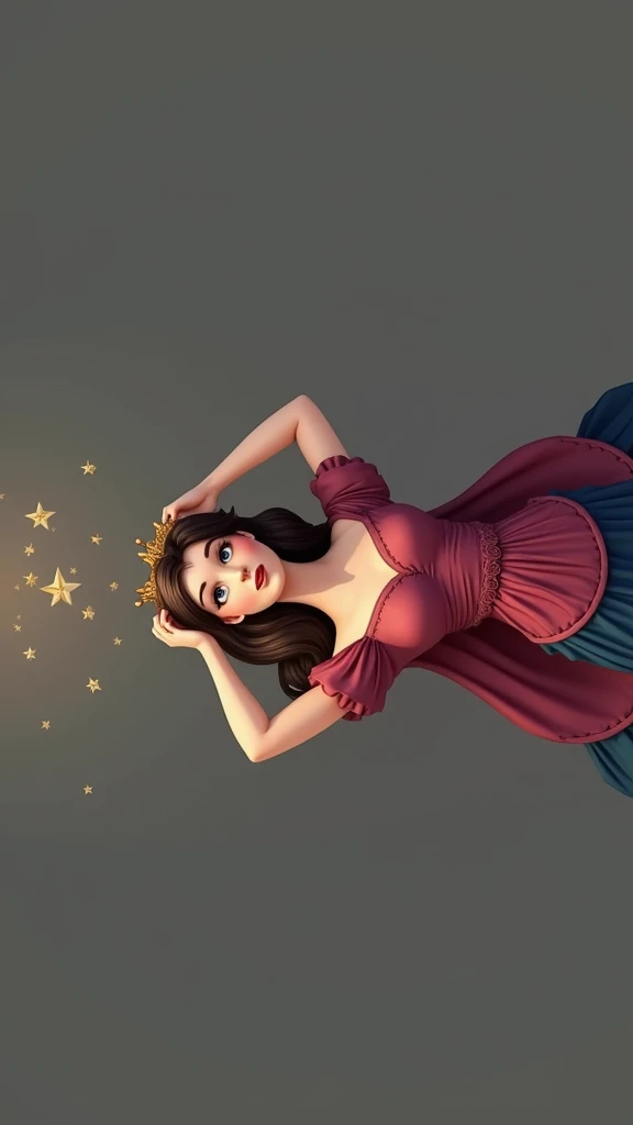 Excellent female classic art cartoon princess HD 8K