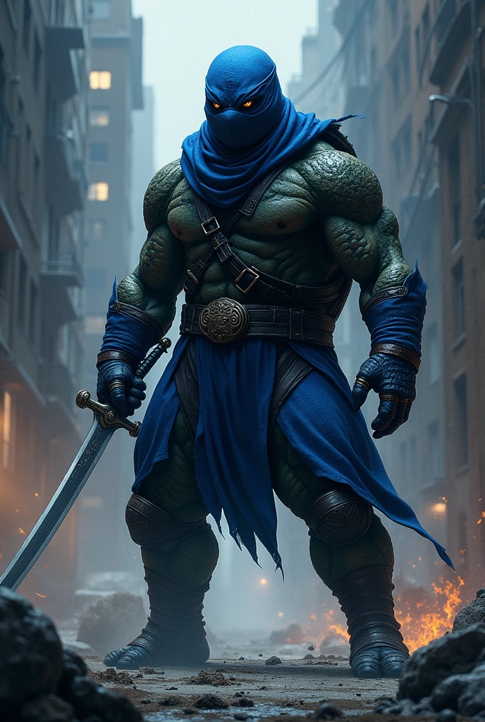 Blue Ninja Turtle with Sword