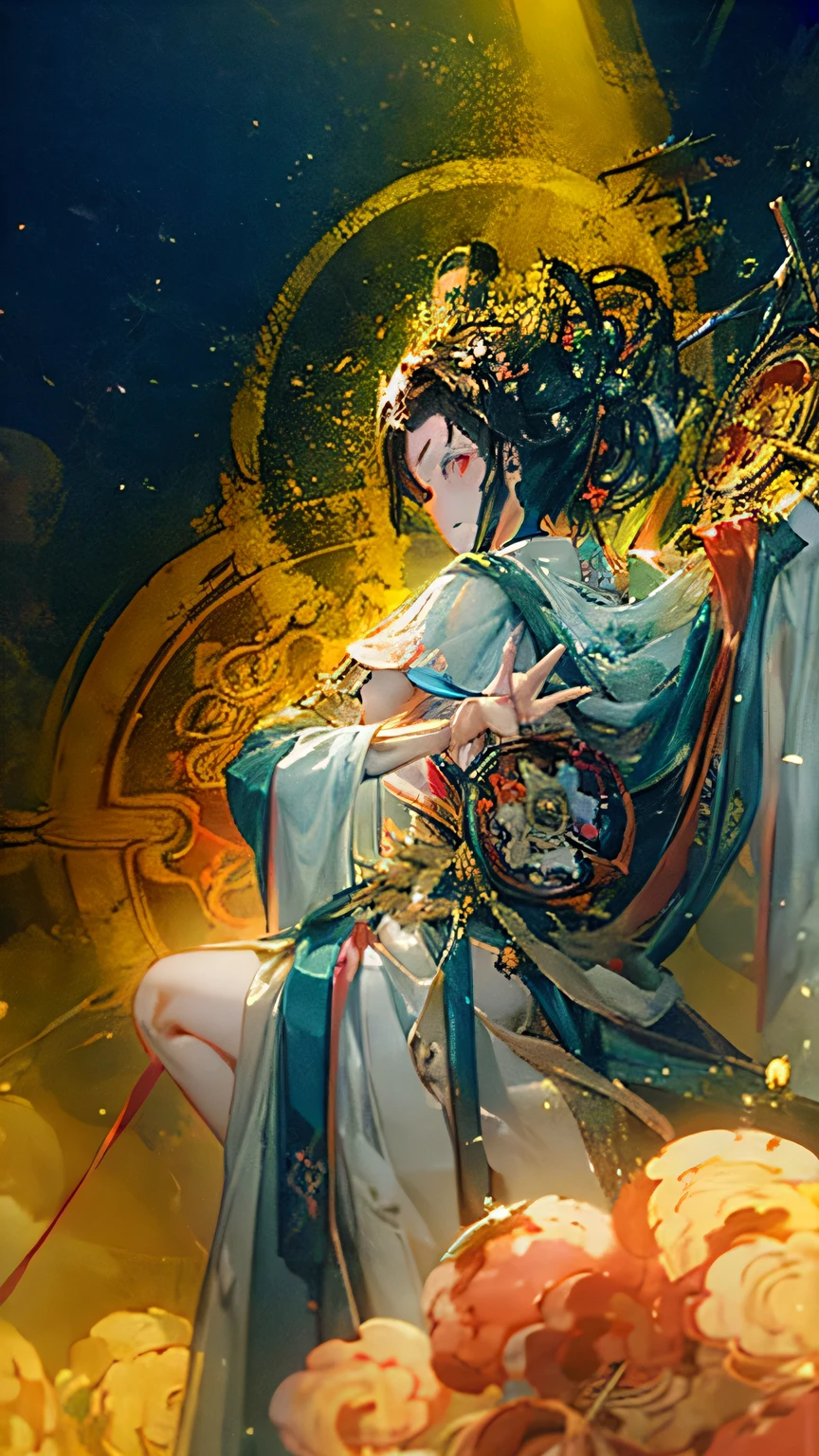 (((masterpiece))), (((Highest quality))), ((Very detailed)), (Highly detailed CG illustrations), ((Very delicate and beautiful)),(From the side),Cinematic Light,A girl climbs into the cockpit、Black Hair、long、Boarding a small spaceship,In the cockpit,Starry Sky, Big Clouds,colored glaze,Golden Universe,Space Station、Preparing for takeoff、Spacesuit、Aiming for Andromeda、Toa Heavy Industries decals、Lonely smile,A cable connects the body to a small spacecraft、Close the hatch,Complex Instrumentation