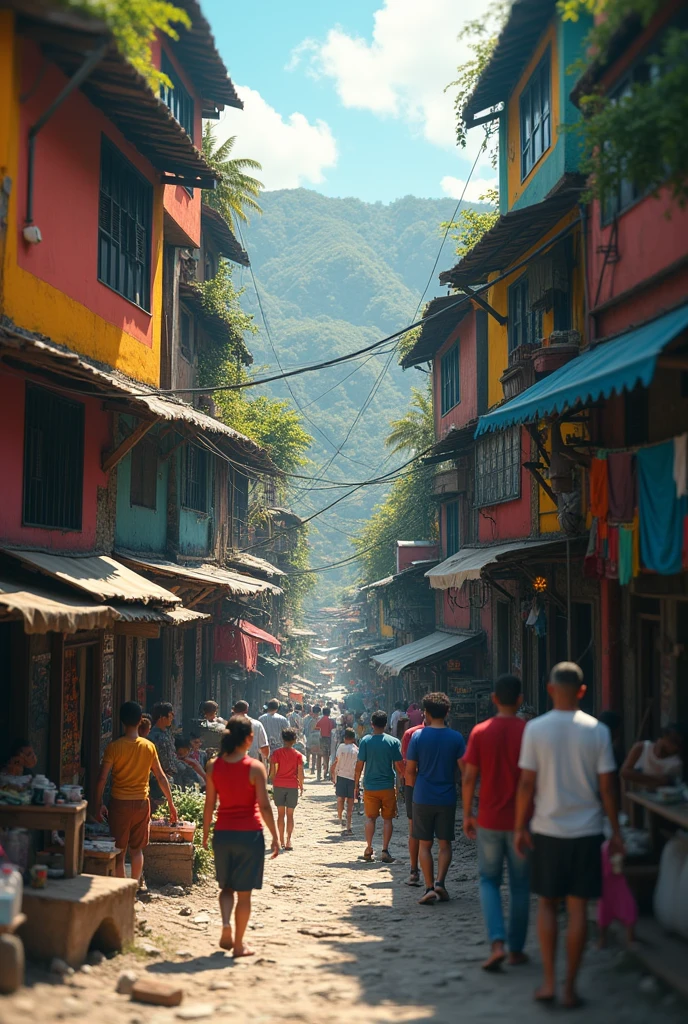 FAVELA WITH BLURRED BACKGROUND