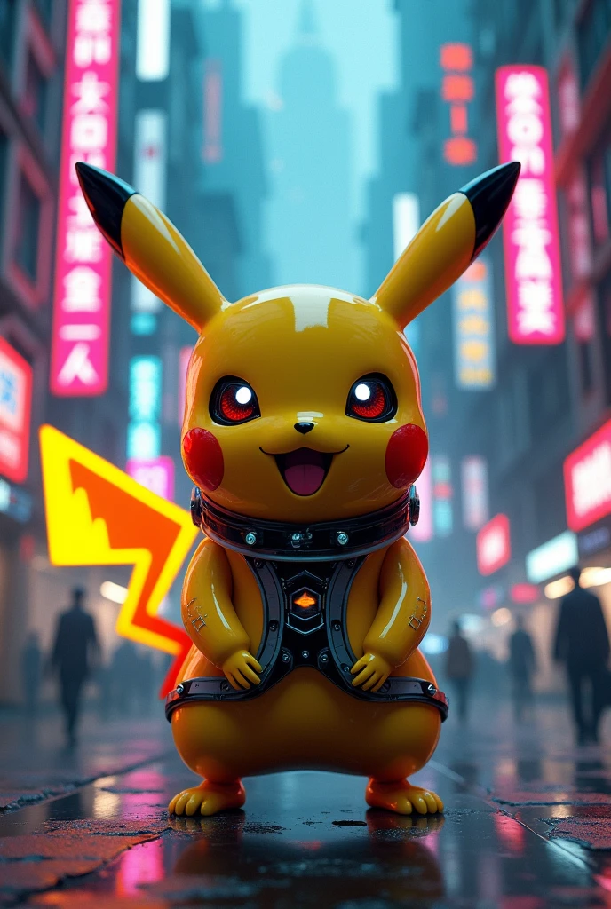 Pokemon: pikachu, Cyberpunk World
