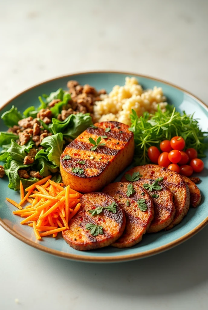 (photorealism:1.2),  vegan meal   without background 